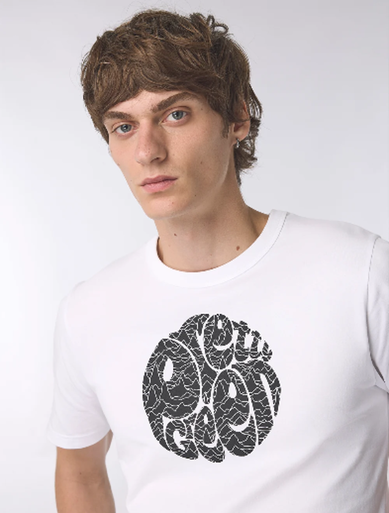 Pretty Green Pulsar Logo T-Shirt White-1