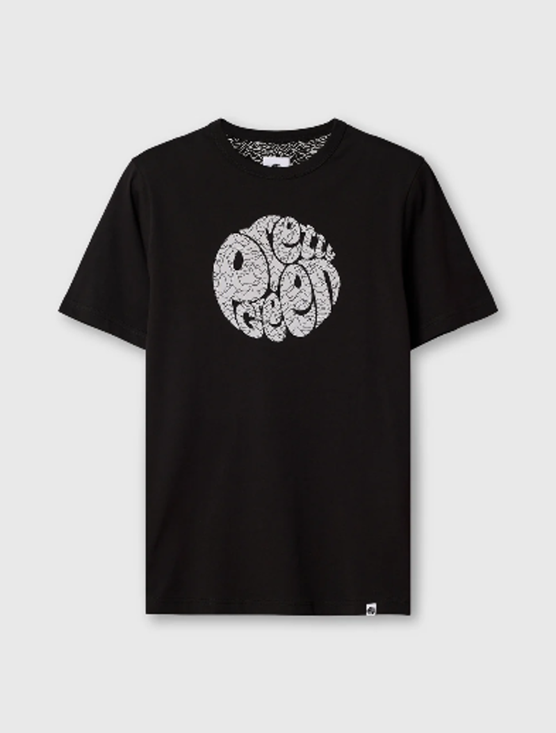 Pretty Green Pulsar Logo T-Shirt Black-5