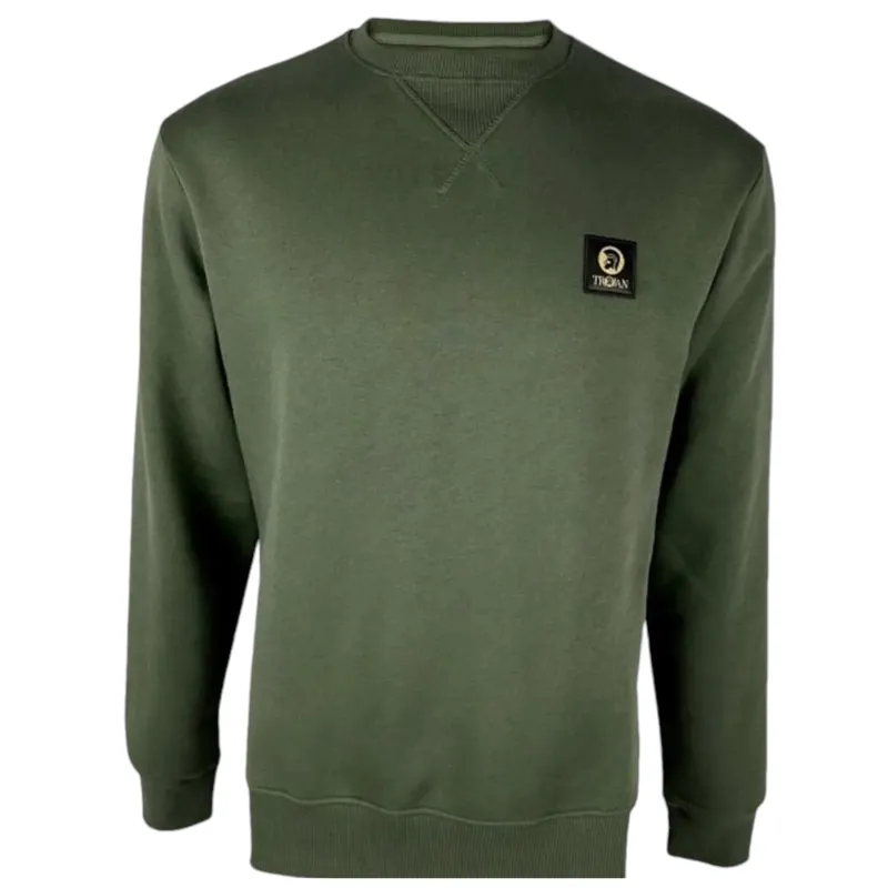 Trojan Crew Sweatshirt Army XL ONLY