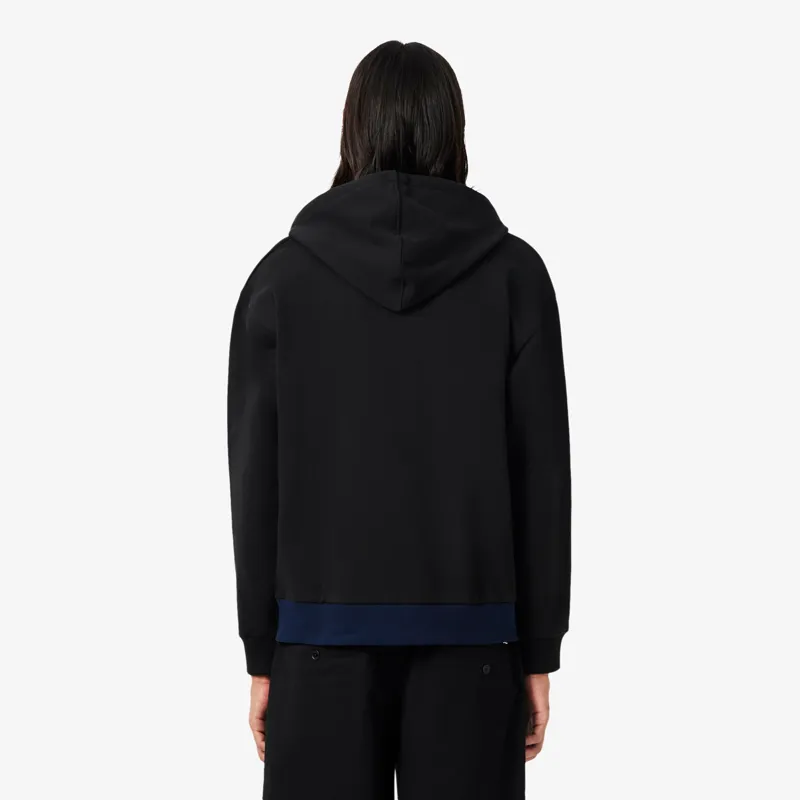 Lacoste Zipped Colour-block Hoodie Black / Navy-4