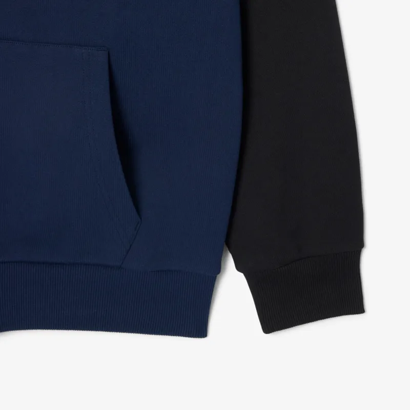 Lacoste Zipped Colour-block Hoodie Black / Navy-6