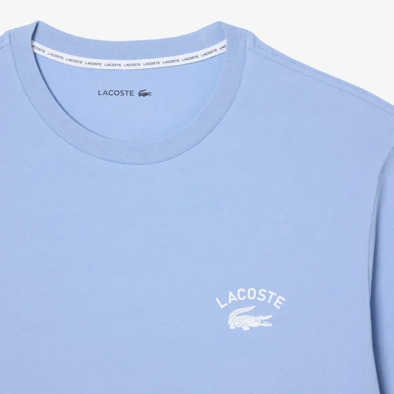 Lacoste Flannel Pajama Set Light Blue-6