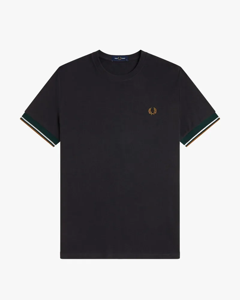 Fred Perry Tipped Cuff T-shirt Black-6