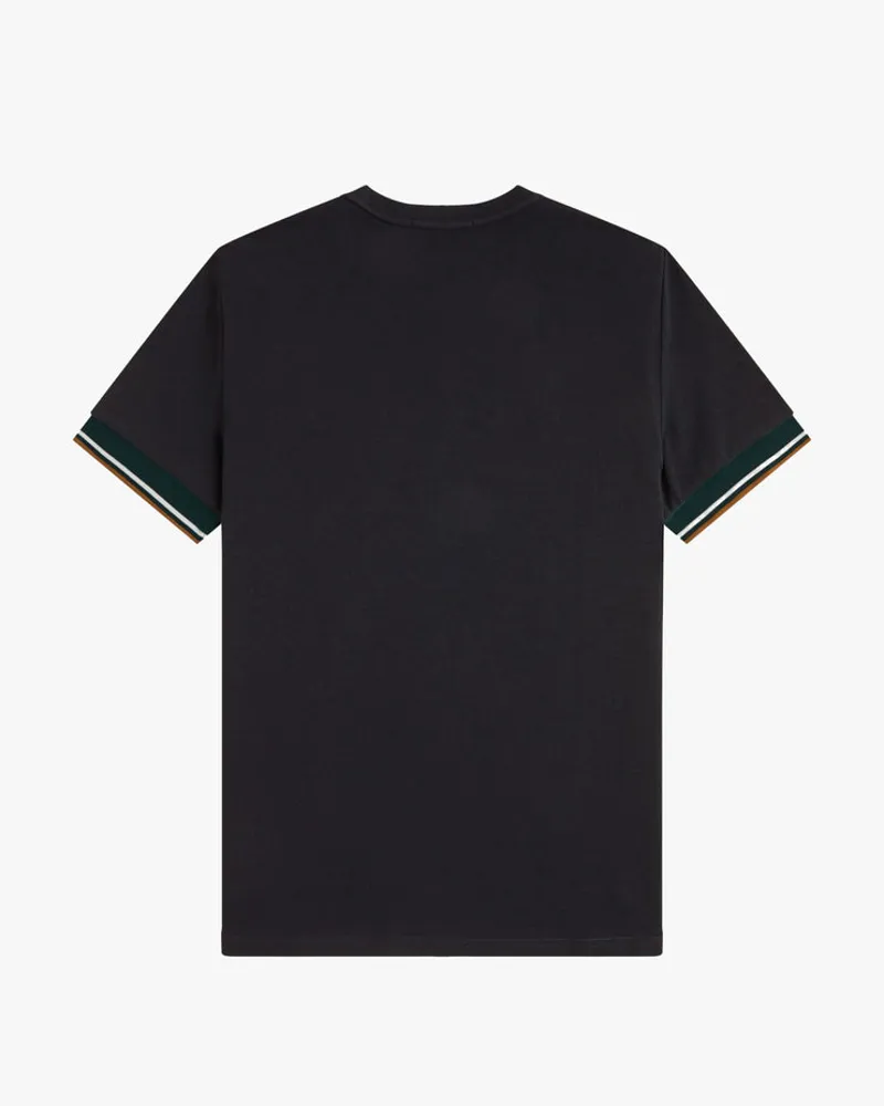 Fred Perry Tipped Cuff T-shirt Black-5