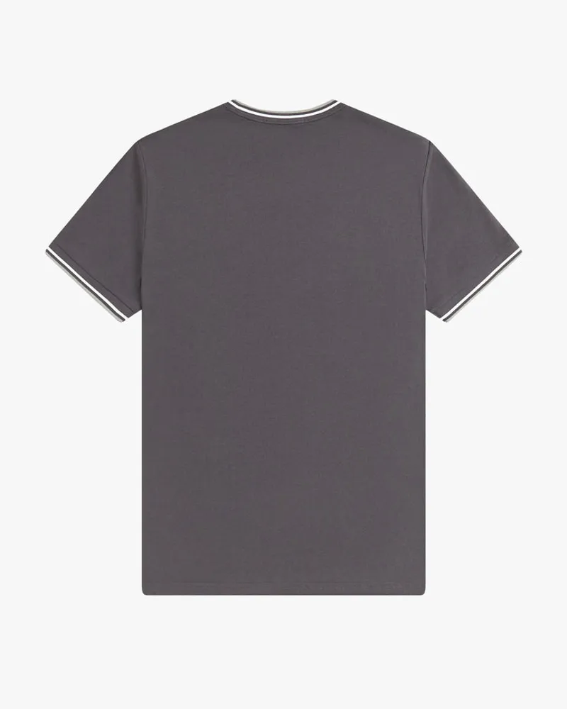 Fred Perry Twin Tipped T-shirt Anchor Grey / Ecru / Seagrass-5