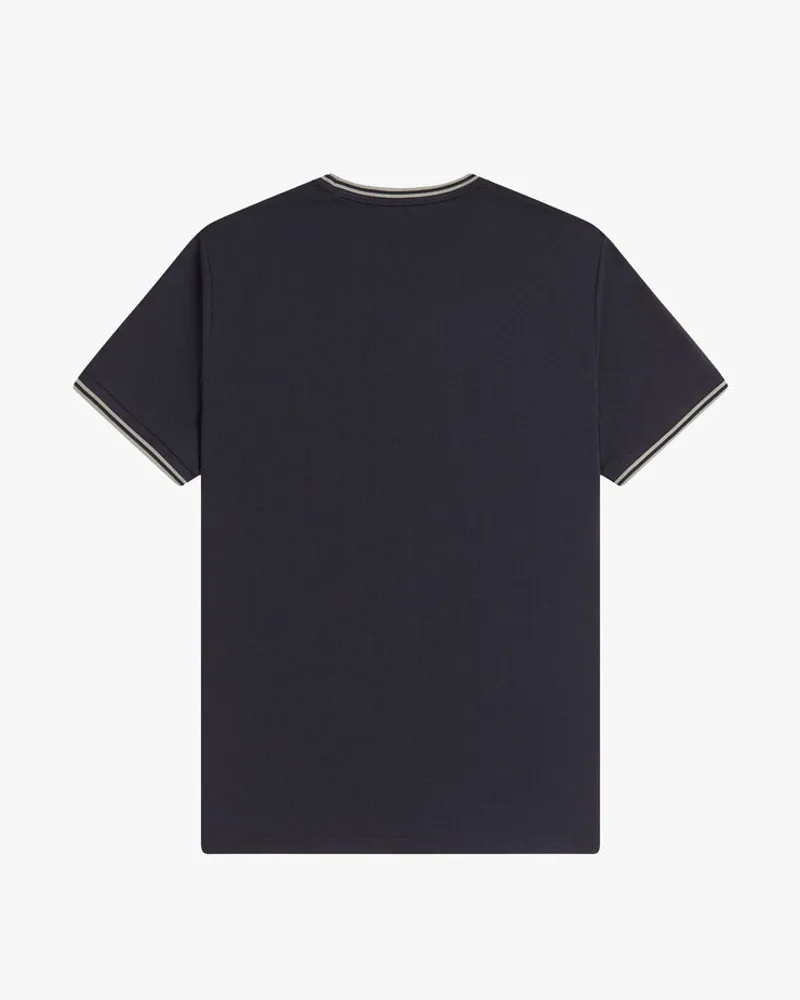 Fred Perry Twin Tipped T-shirt Navy / Seagrass-5