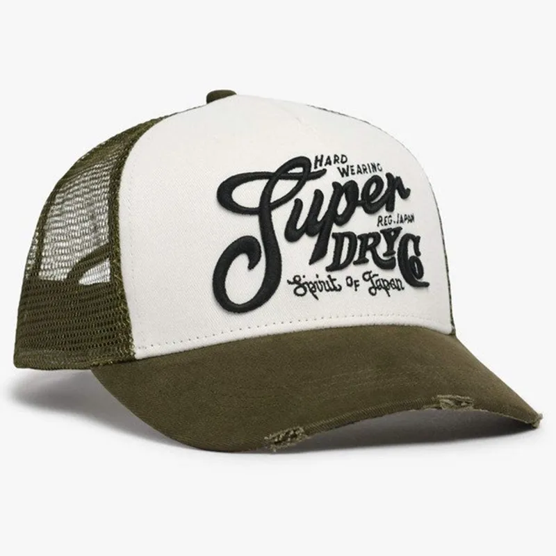 Superdry Mesh Trucker Cap Khaki /Ecru-3