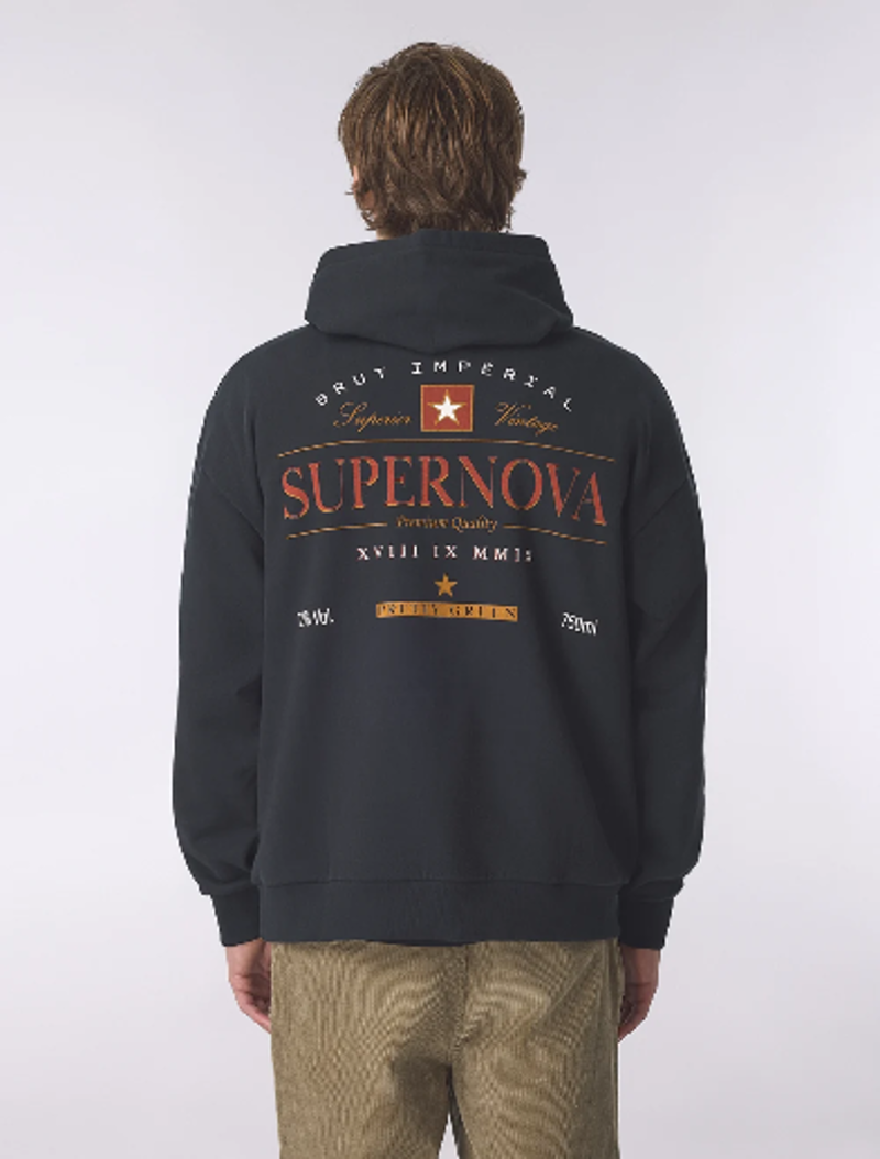 Pretty Green Supernova Hoodie Black -3