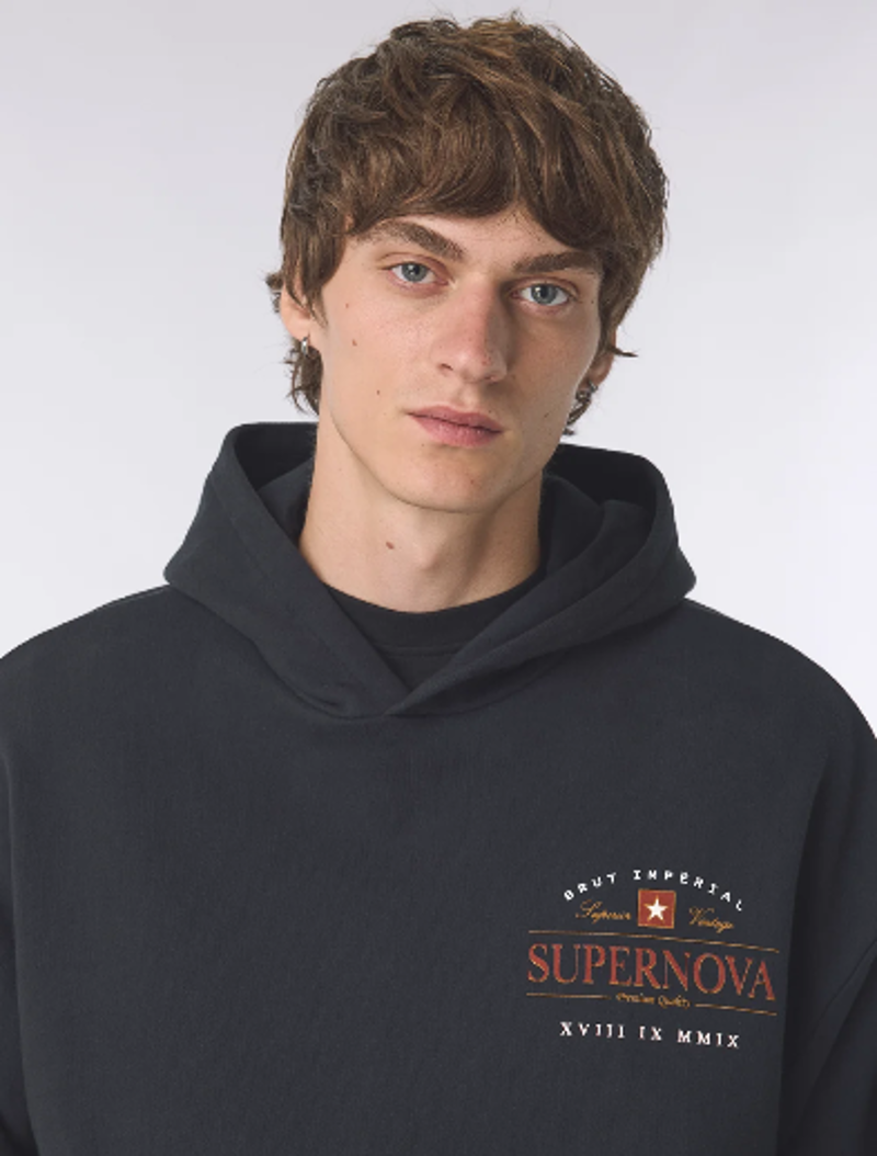 Pretty Green Supernova Hoodie Black -4