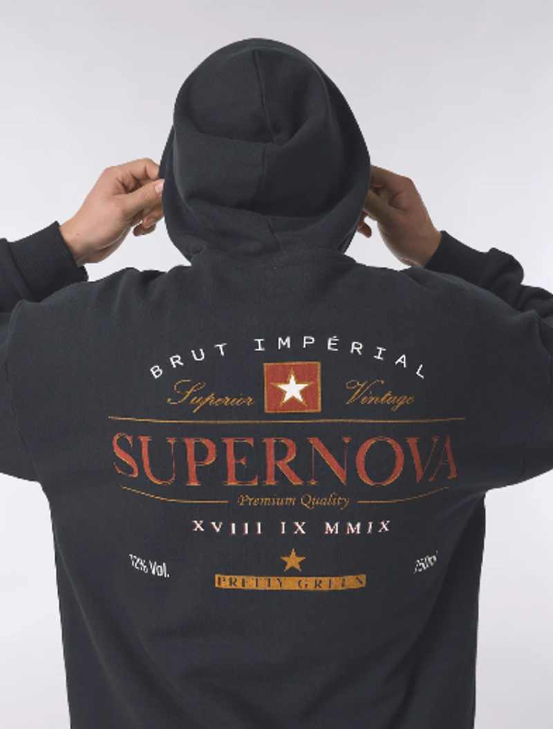 Pretty Green Supernova Hoodie Black -5