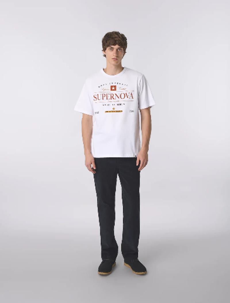 Pretty Green Supernova Graphic T-Shirt White -2