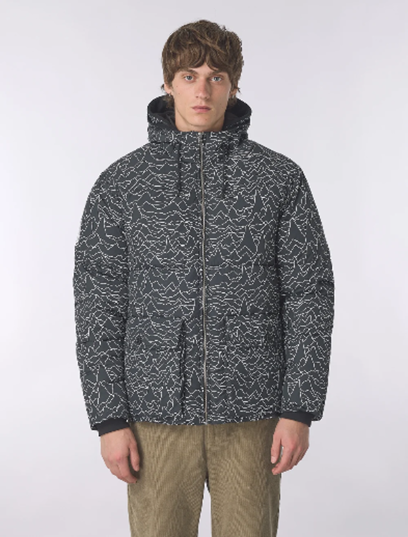 Pretty Green Pulsar Puffer Jacket Black-1