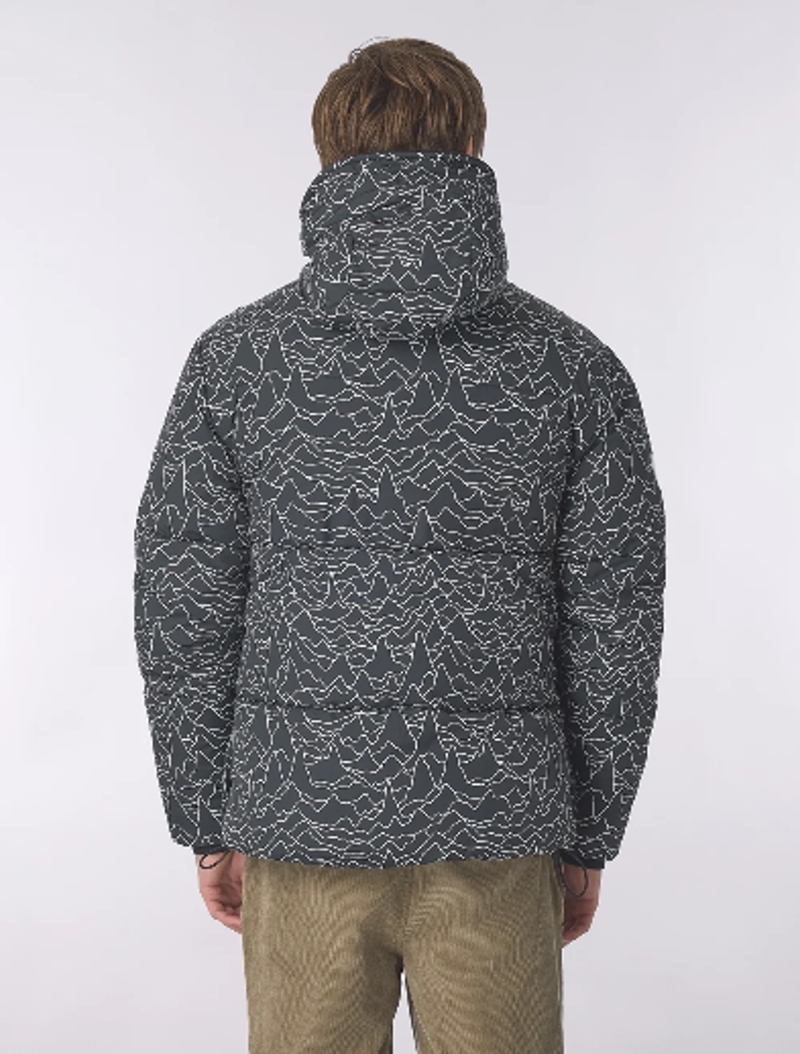 Pretty Green Pulsar Puffer Jacket Black-4