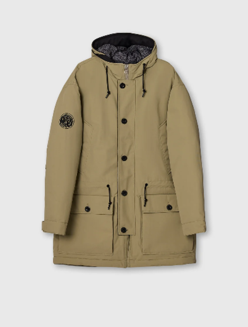 Pretty Green Coldwave Parka Khaki-5