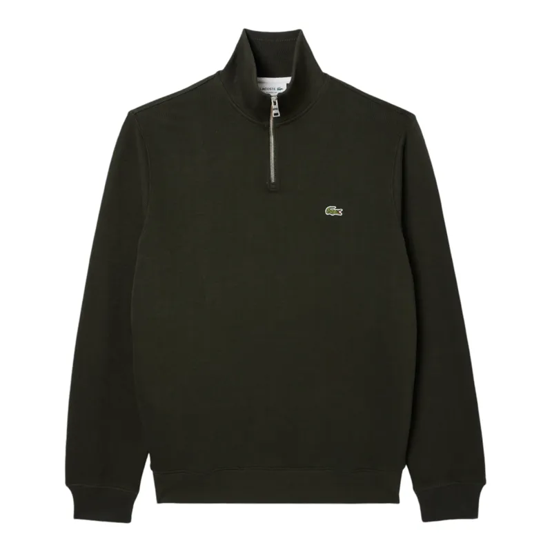 Lacoste Zip Neck Sweatshirt Sapwood