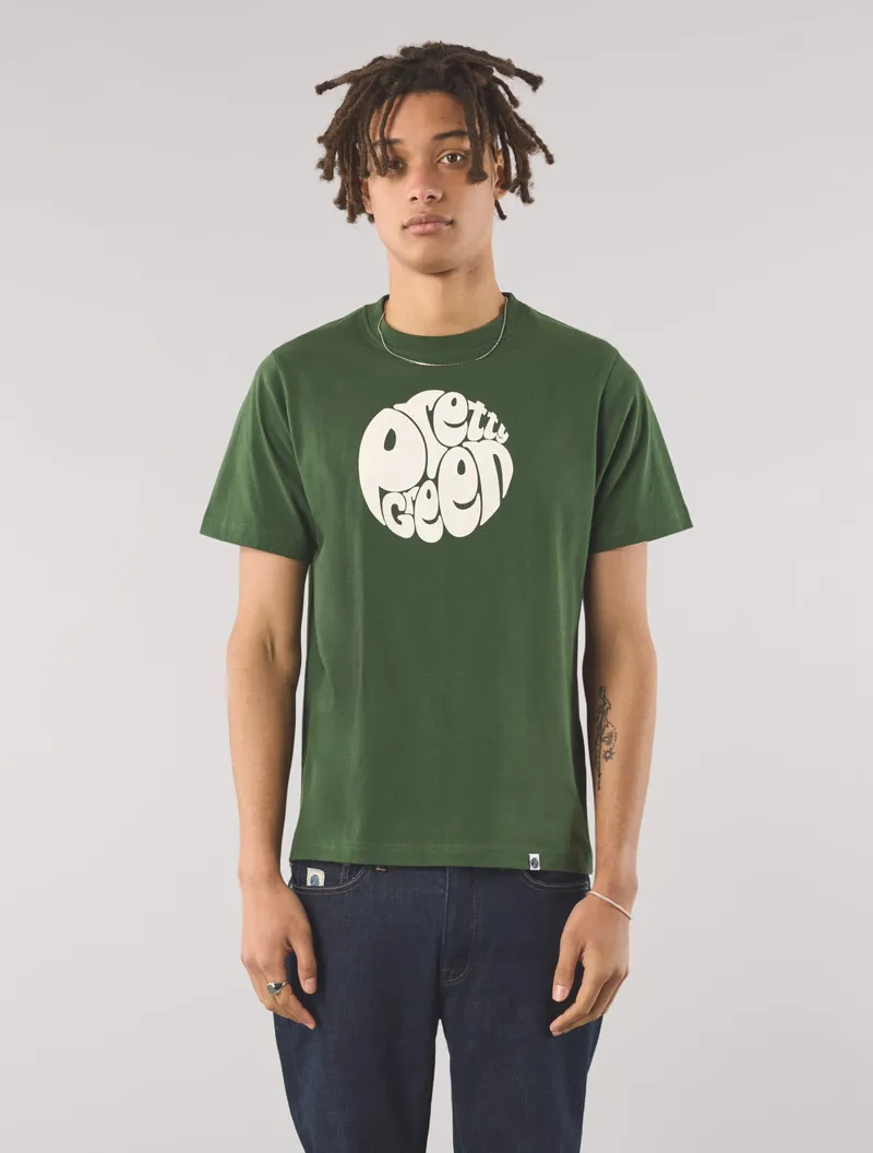 Pretty Green Gillespie Logo T-shirt Forest Green-2