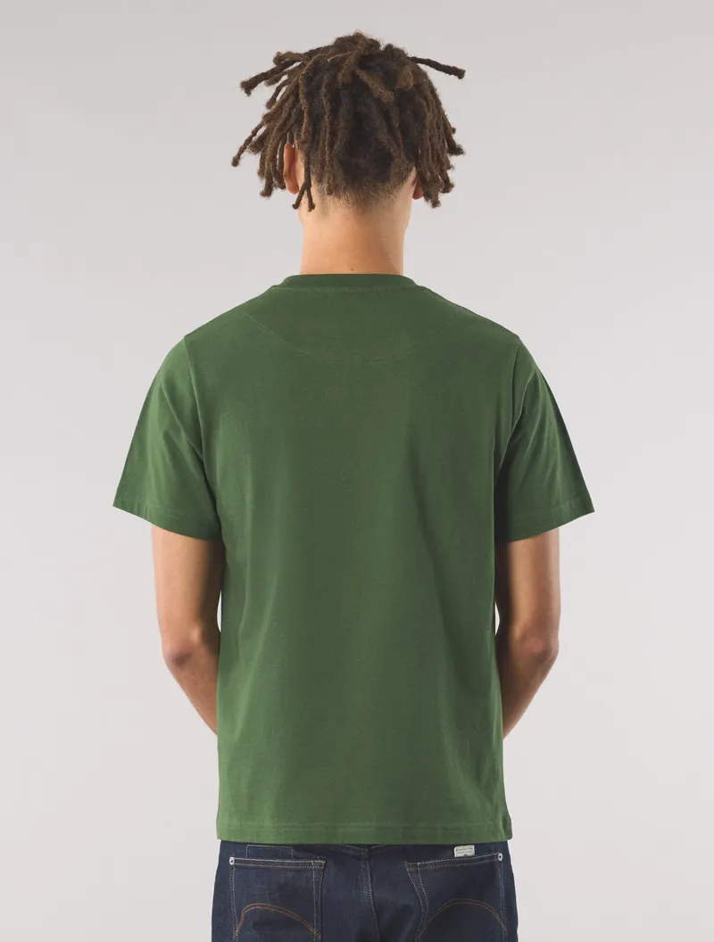 Pretty Green Gillespie Logo T-shirt Forest Green-4