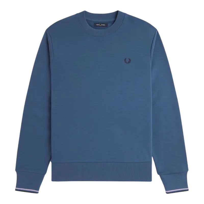 Fred Perry Crew Neck Sweatshirt Midnight Blue