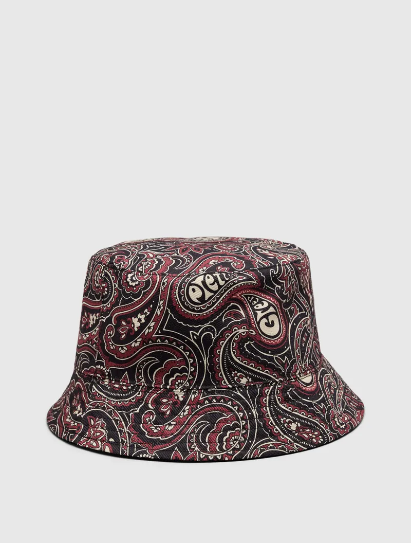 Pretty Green Feltham Reversible Bucket Hat Black-1
