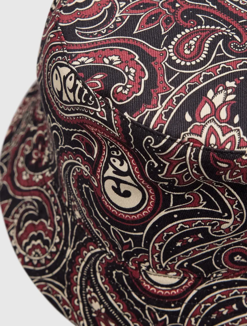Pretty Green Feltham Reversible Bucket Hat Black-4