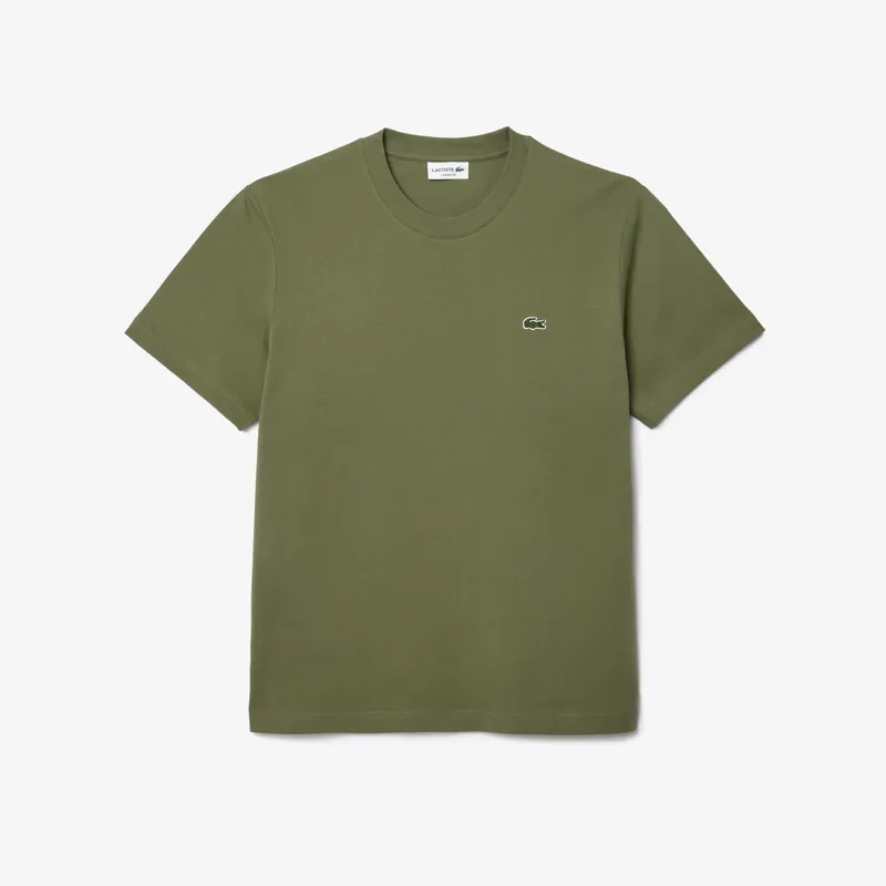 Lacoste Classic Fit Cotton T-shirt Khaki-5