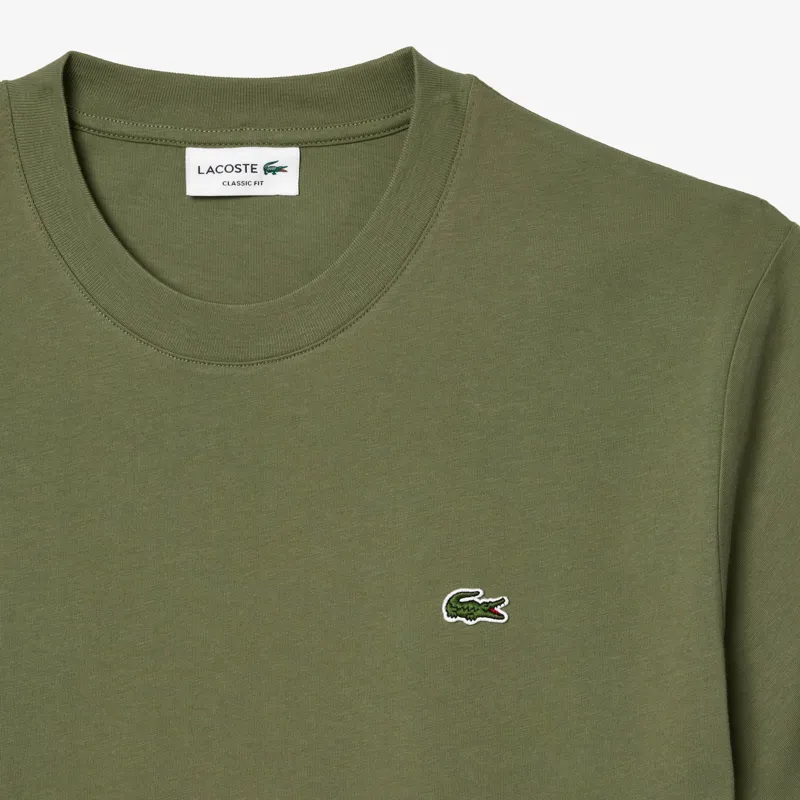 Lacoste Classic Fit Cotton T-shirt Khaki-1