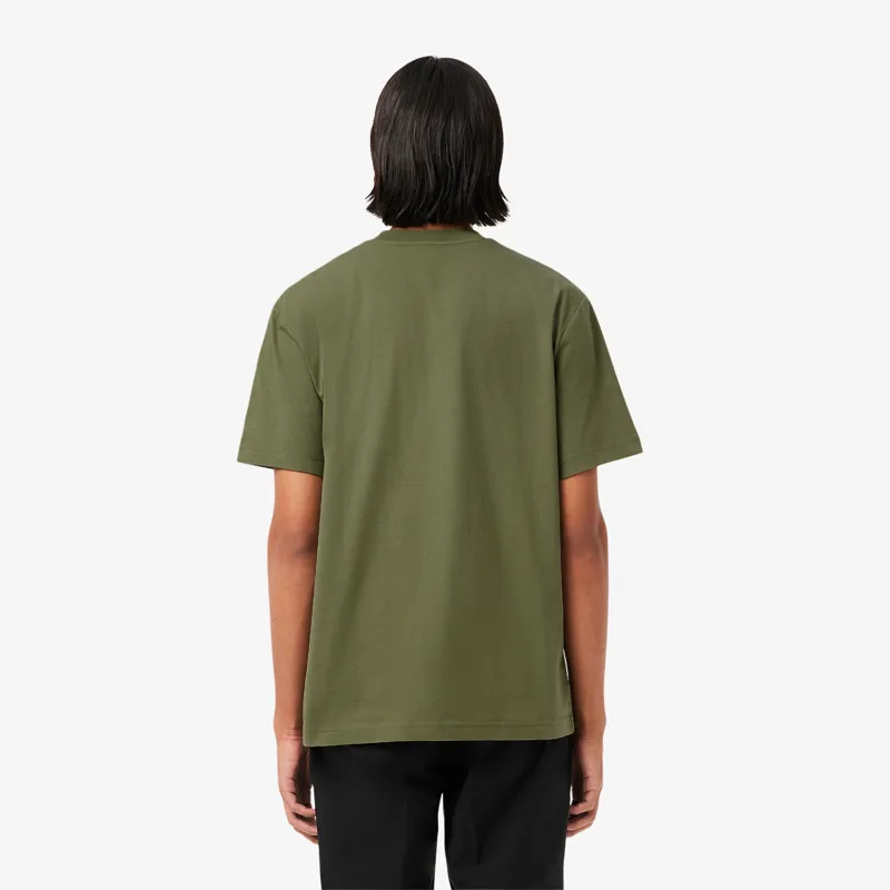 Lacoste Classic Fit Cotton T-shirt Khaki-2