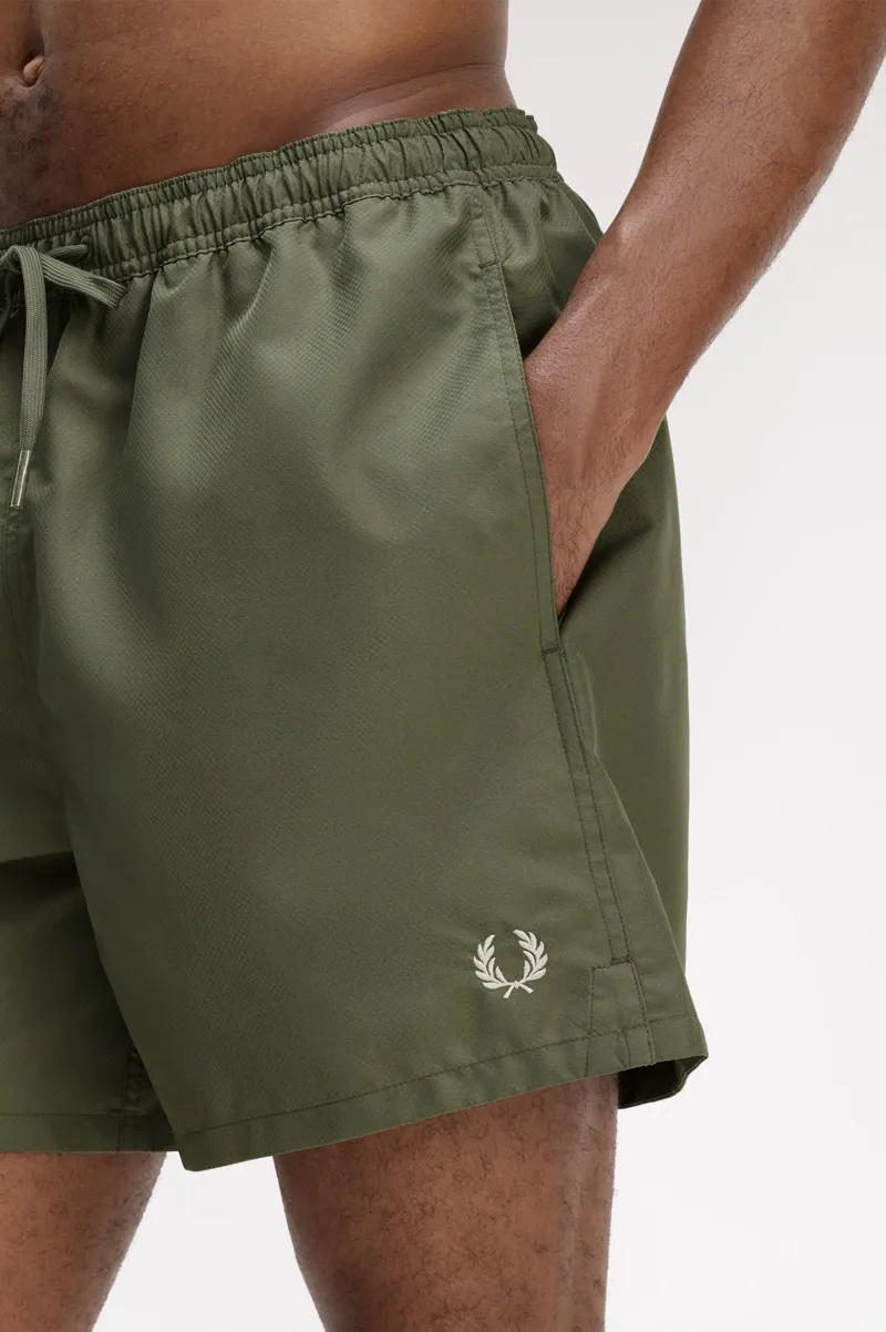 Fred Perry Swim Shorts Laurel Wreath Green-1