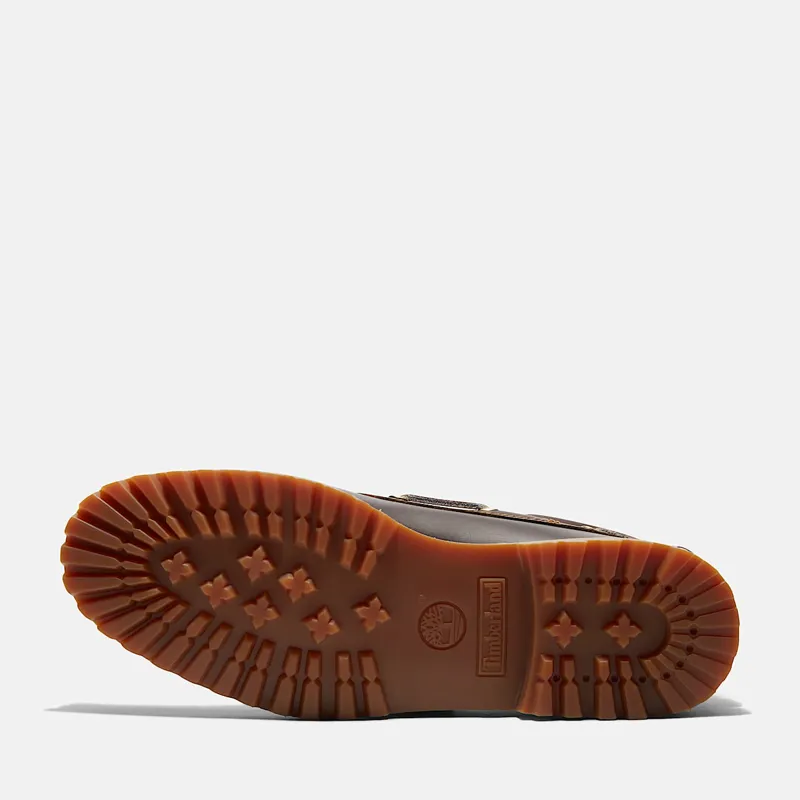 Timberland Authentic 3-Eye Lug Handsewn Boat Shoe Brown-2