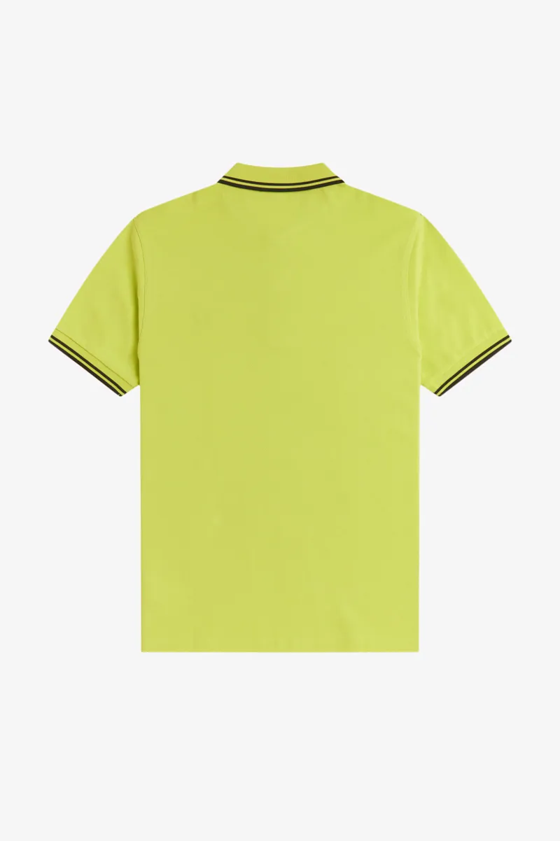Fred Perry M3600-84B Polo T-shirt Citron / Black / Black-8