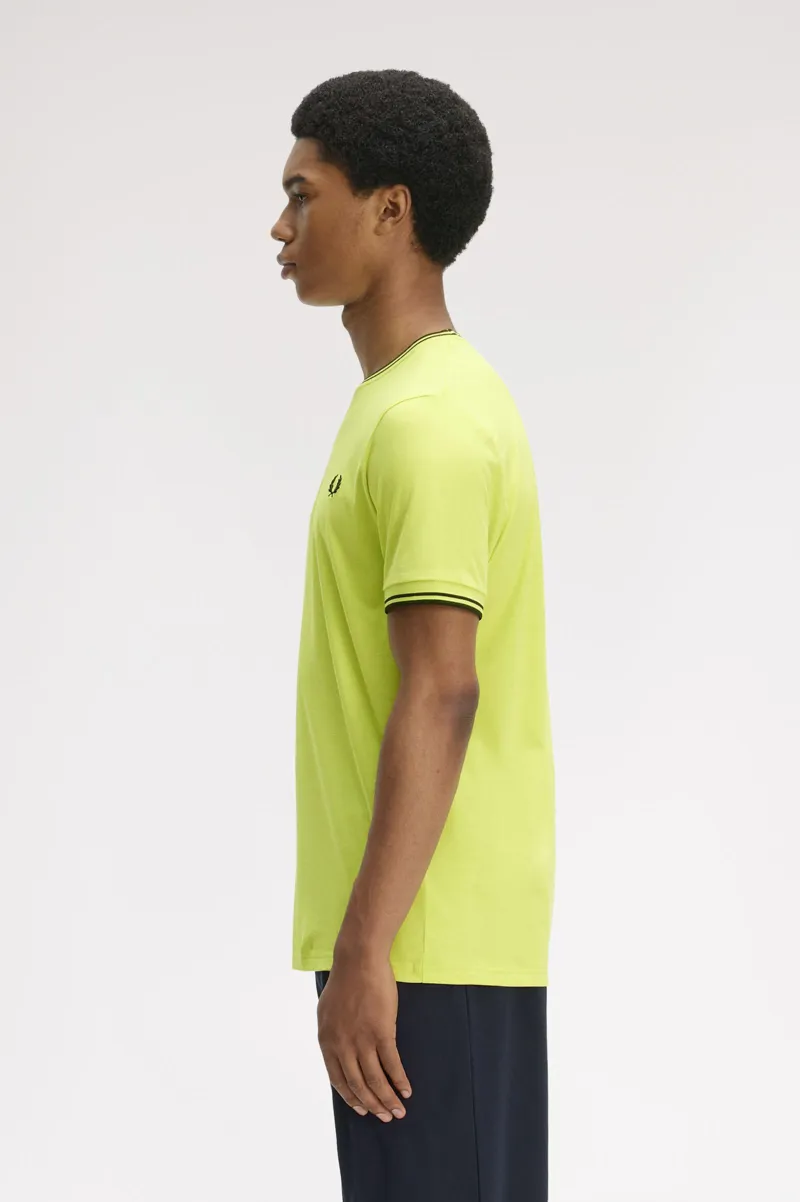 Fred Perry Twin Tipped T-Shirt Citron / Black-2