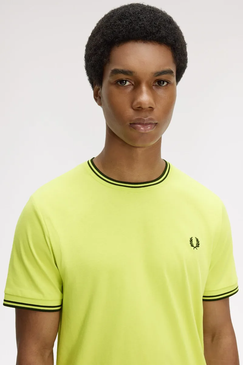 Fred Perry Twin Tipped T-Shirt Citron / Black-3