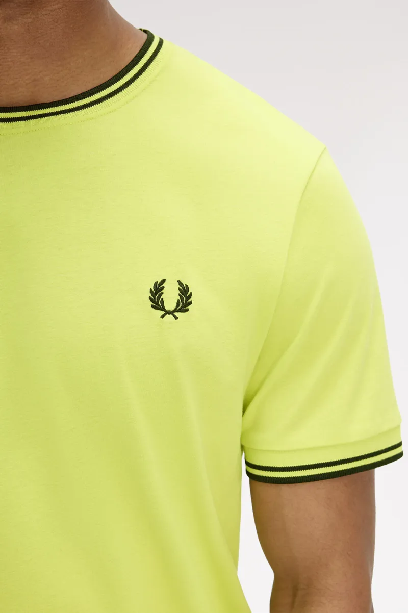 Fred Perry Twin Tipped T-Shirt Citron / Black-4