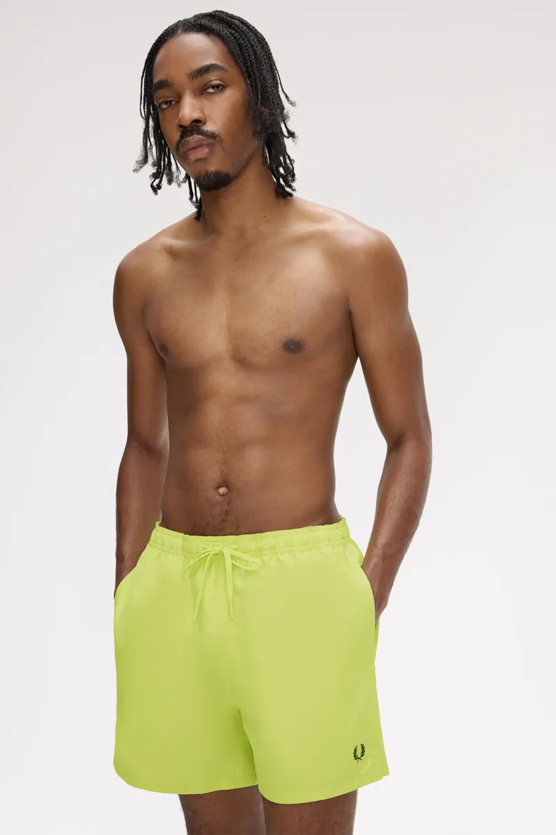 Fred Perry Swim Shorts Citron / Black-2