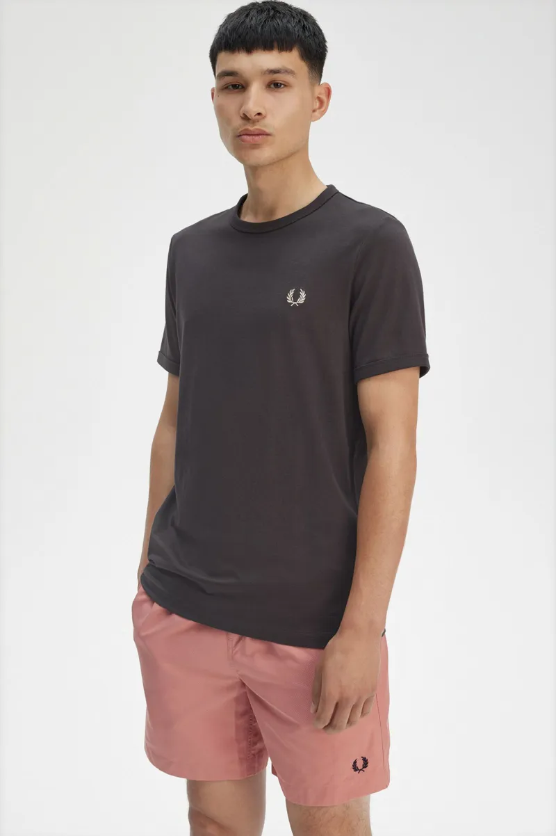 Fred Perry M3519-Y93 Ringer T-shirt Anchor Grey-3