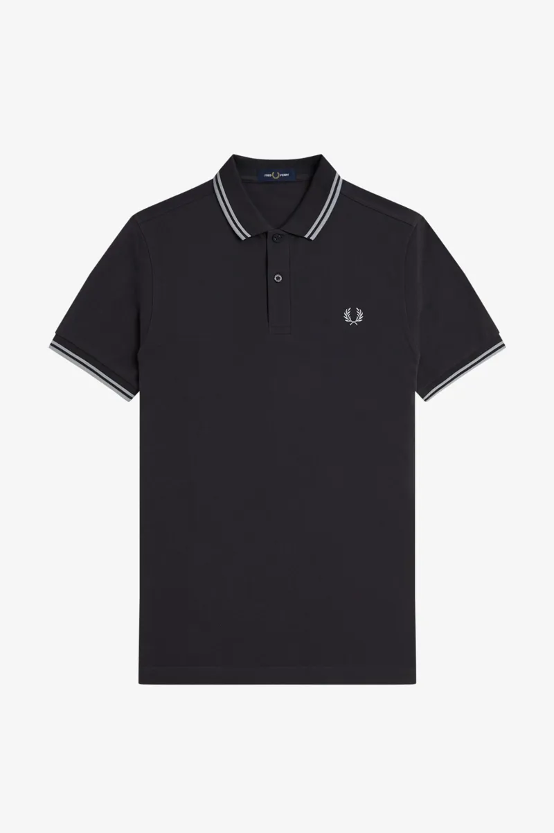 Fred Perry M3600-V56 Polo T-shirt Anchor Grey/Oatmeal-8