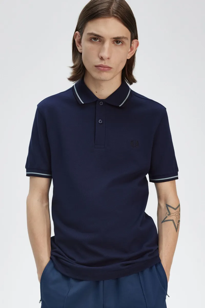 Fred Perry M3600 Y21 Polo T-shirt Tennis Blue-5