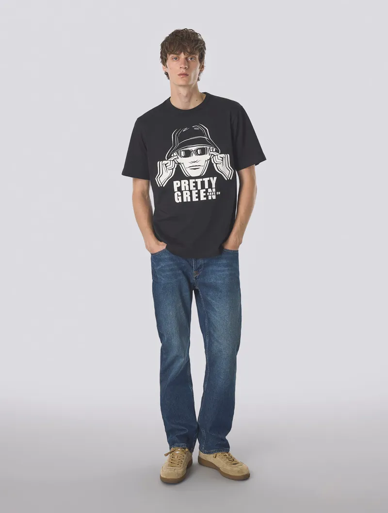 Pretty Green Overload T-shirt Black-1