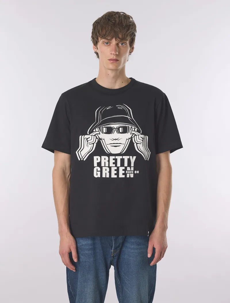 Pretty Green Overload T-shirt Black-2