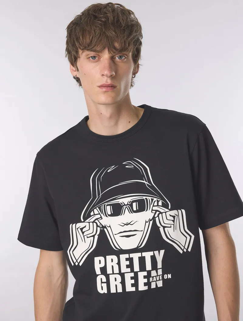 Pretty Green Overload T-shirt Black-4