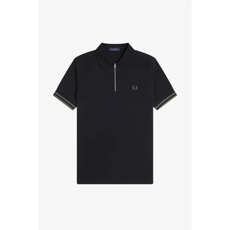 Fred Perry Bold Tipped Polo T-shirt Black-5