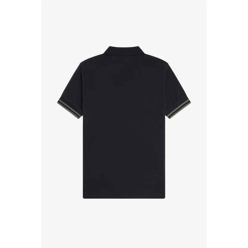Fred Perry Bold Tipped Polo T-shirt Black-4
