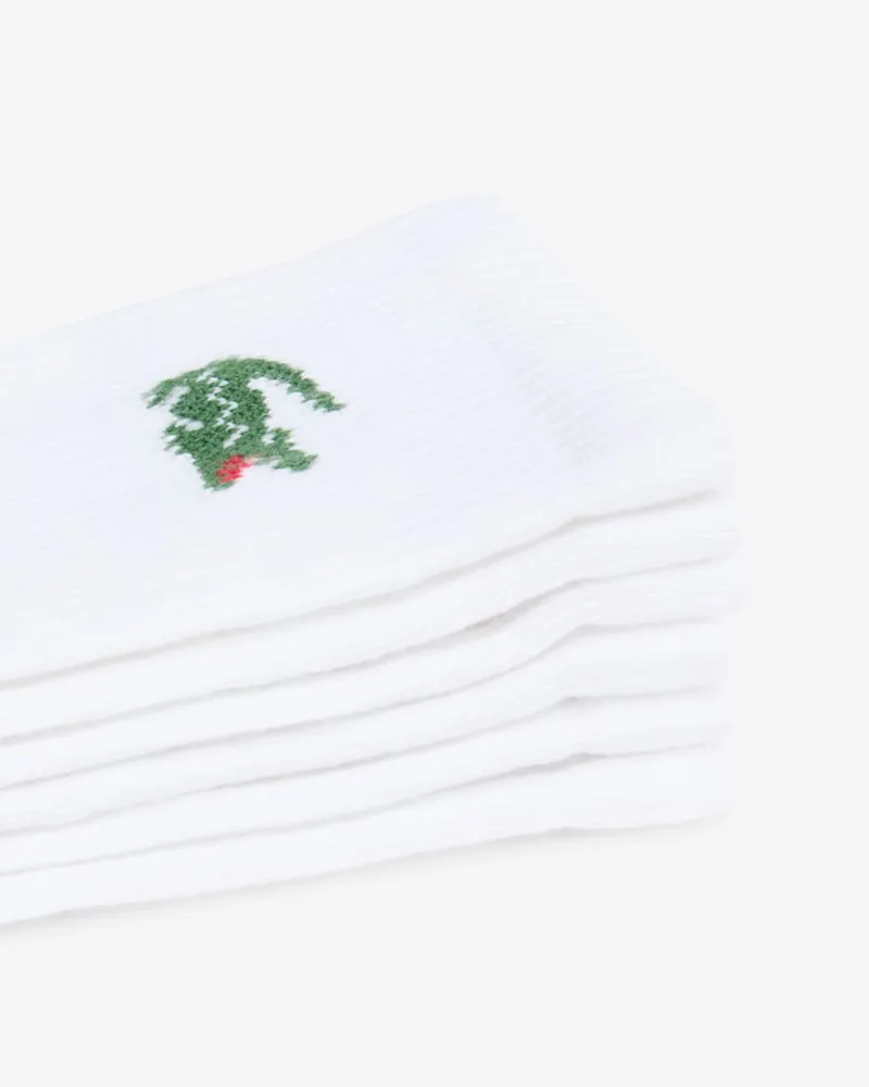 Lacoste 3 Pack Sports Socks White-1