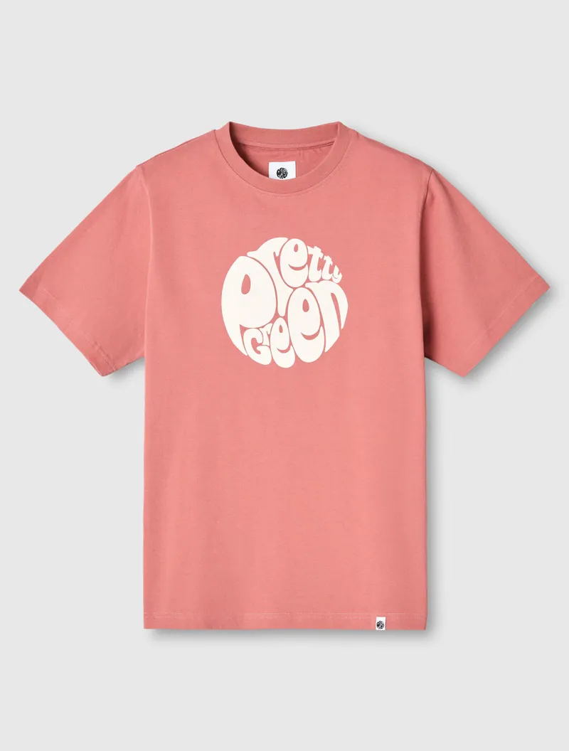 Pretty Green Gillespie Logo T-shirt Ruby-4