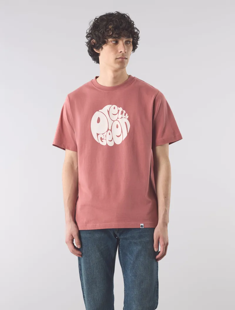 Pretty Green Gillespie Logo T-shirt Ruby-2