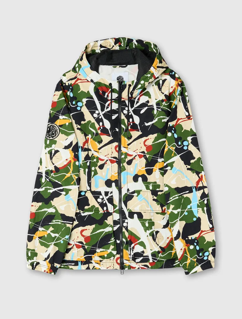 Pretty Green Convergence hooded jacket Multi-5