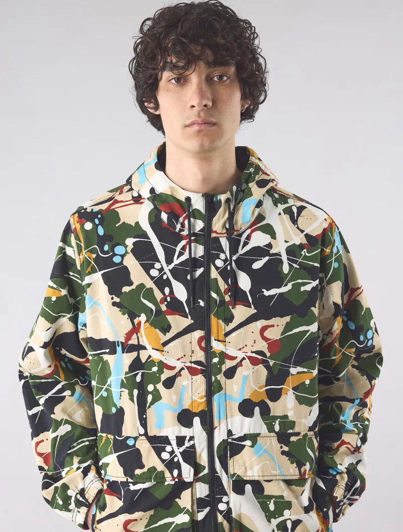 Pretty Green Convergence hooded jacket Multi-4