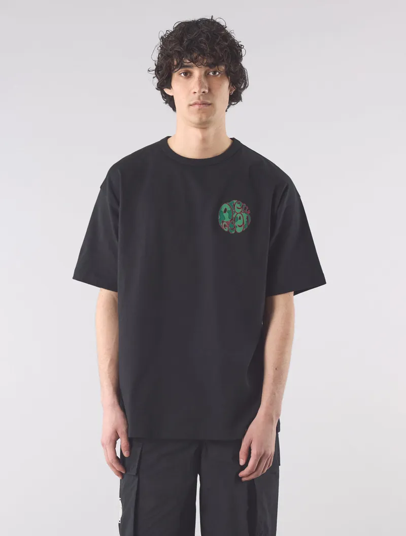 Pretty Green Twisted Melon T-shirt Black XL AND XXL ONLY-2