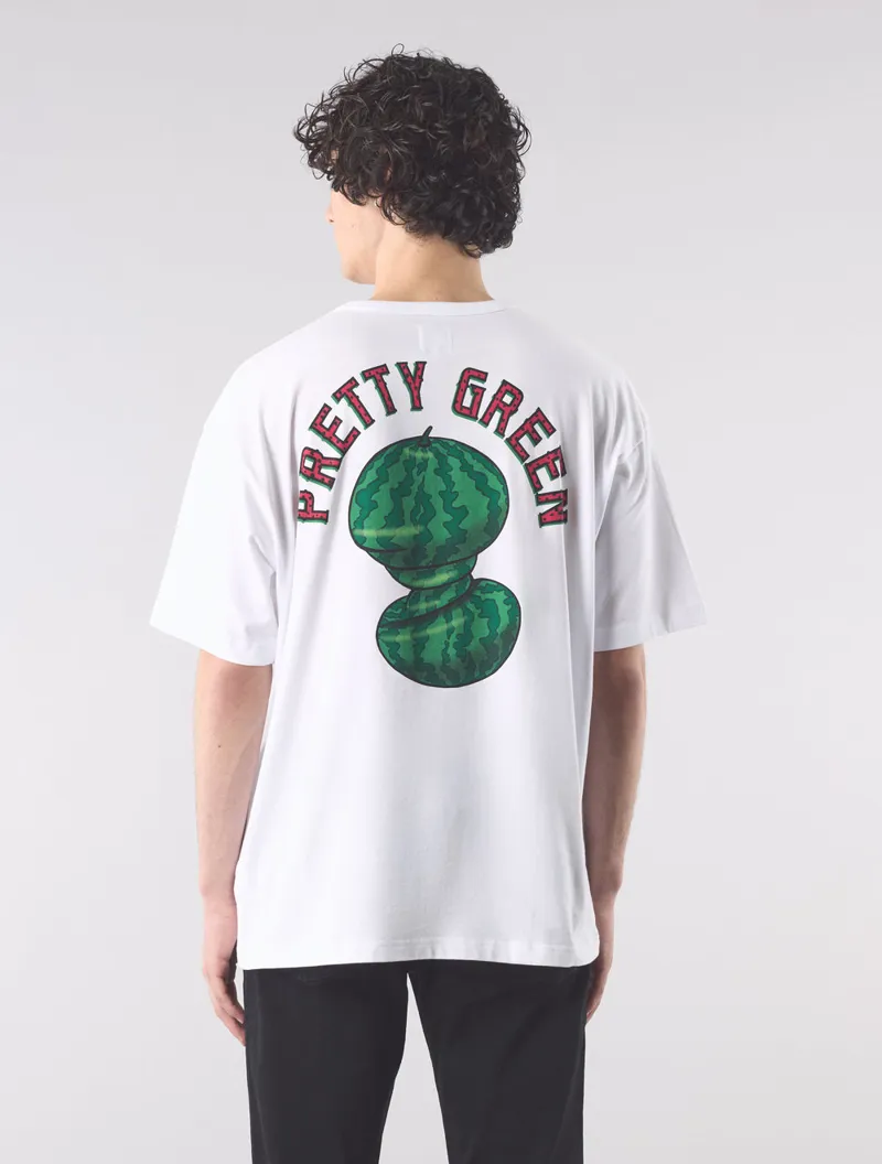 Pretty Green Twisted Melon T-shirt White-3