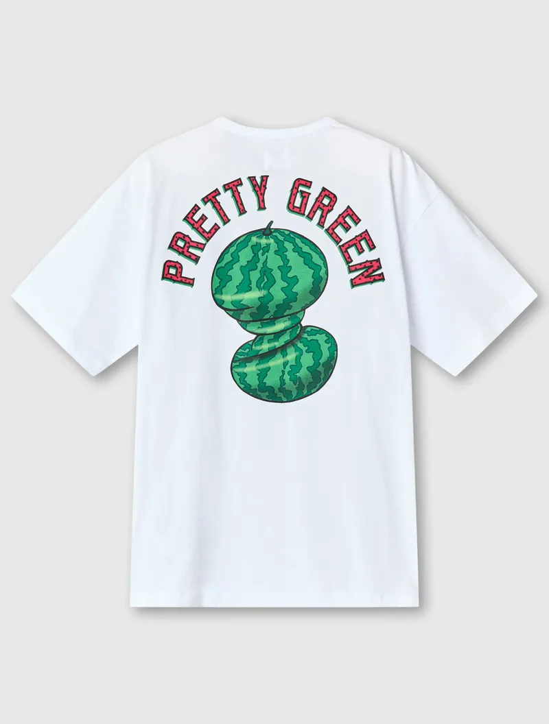 Pretty Green Twisted Melon T-shirt White-6